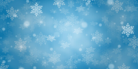 Christmas background blue pattern with copyspace copy space in winter card snow flakes snowflakes wallpaper panorama