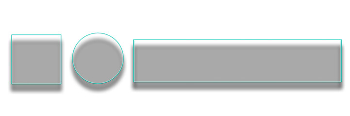 Obraz premium 3 type glass sheet with clear reflection and plastic shine in modern design png.