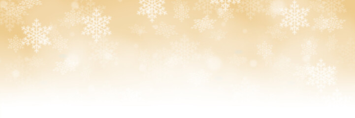 Christmas background golden pattern panorama with copyspace copy space in winter card wallpaper