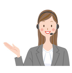 案内するオペレーター　サポートセンター　窓口
