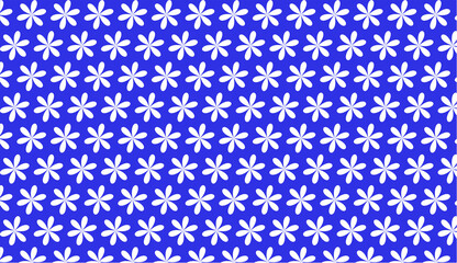 White flowers on bright blue