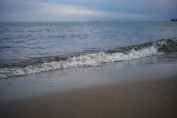 Storm coming to the beach
