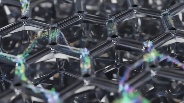 Abstract 3D Render of Network Structure