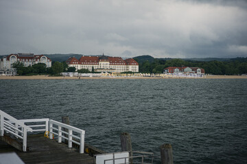 Coastal tourist city near the sea