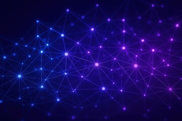 Fototapeta premium Digital Network: A digital representation of interconnected nodes, conveying the intricate structure and flow of modern technology.