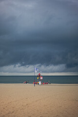 Storm coming to the beach