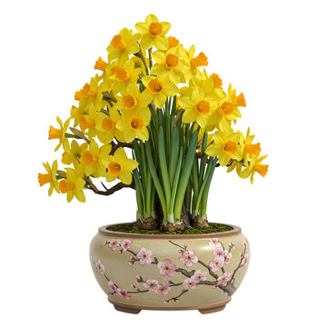 Stunning Daffodil Bonsai: Vibrant Spring Blooms in Miniature