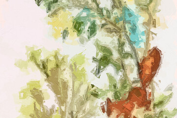 Various oil paintings, flowers, figures, sheep, squirrels, strawberries, chrysanthemums, lakes, swans