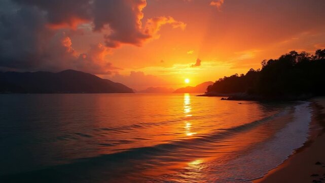 Sunset landscape at Phuket