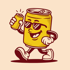 Vintage Soda Can Mascot Vector Illustration

 

 
