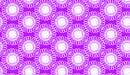 seamless floral pattern modern art with large flowers