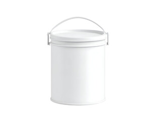 White Bucket 3D Render