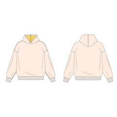 Hoodie vector sketch file artwork.