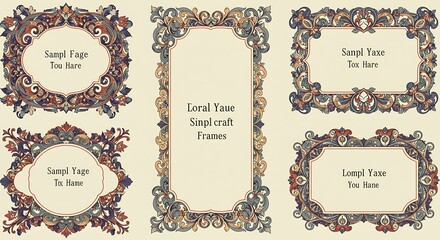 Vintage Decorative Frames Collection.