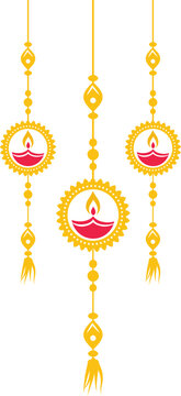 Traditional Diwali Hanging Diya Festive Decoration
