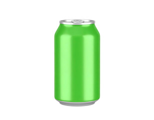 Green Aluminum Can 3D Render