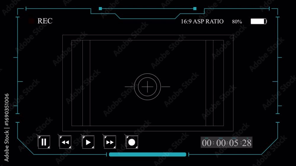 Poster video recording interface - 16:9 aspect ratio
