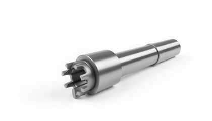 Metal tool with multiple prongs on a white background  