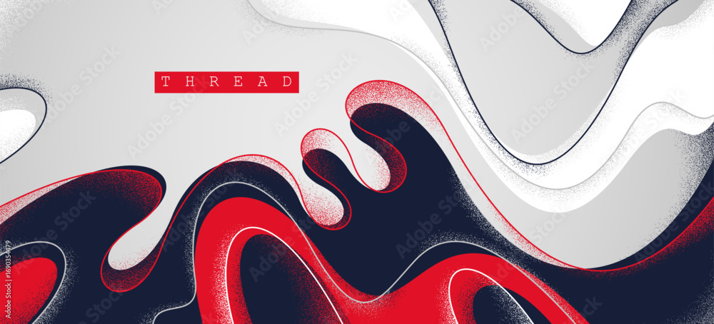 Poster dynamic and expressive vector abstract background of lava fluid in dynamic motion, linear illustrati