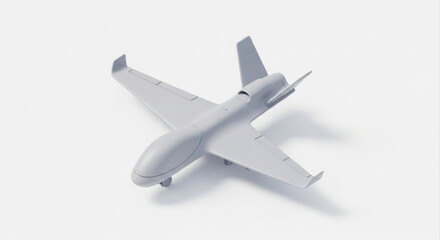 Grey Unmanned Aerial Vehicle Model