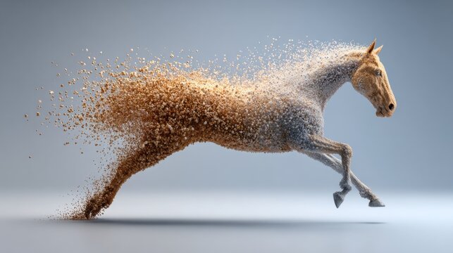 Dynamic motion of fire particles flowing through abstract shapes and colors in a vibrant display of energy and light