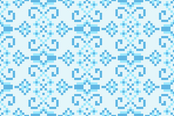 seamless pixel pattern, seamless pattern illustration.