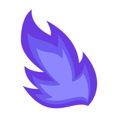 Obraz premium Vibrant purple leaf with intricate patterns against a soft gradient background, showcasing nature's beauty