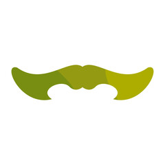 Colorful mustache graphic design, playful style, suitable for branding and marketing materials