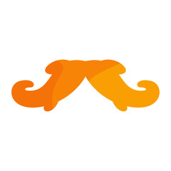 Colorful cartoon mustache graphic with a playful design suitable for various creative projects