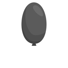 Abstract illustration of a stylized oval shape with gradient shading and smooth curves