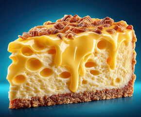 cheese slice isolated