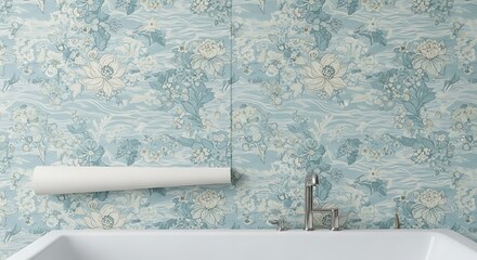 Abstract blue and white textured wallpaper pattern