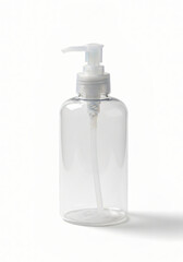 Empty soap dispenser, isolated on white background 