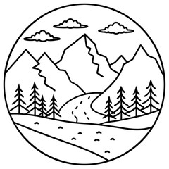 view mount three and bird in the sky