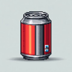 Pixel art soda can