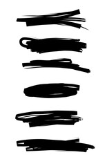 set of black knives