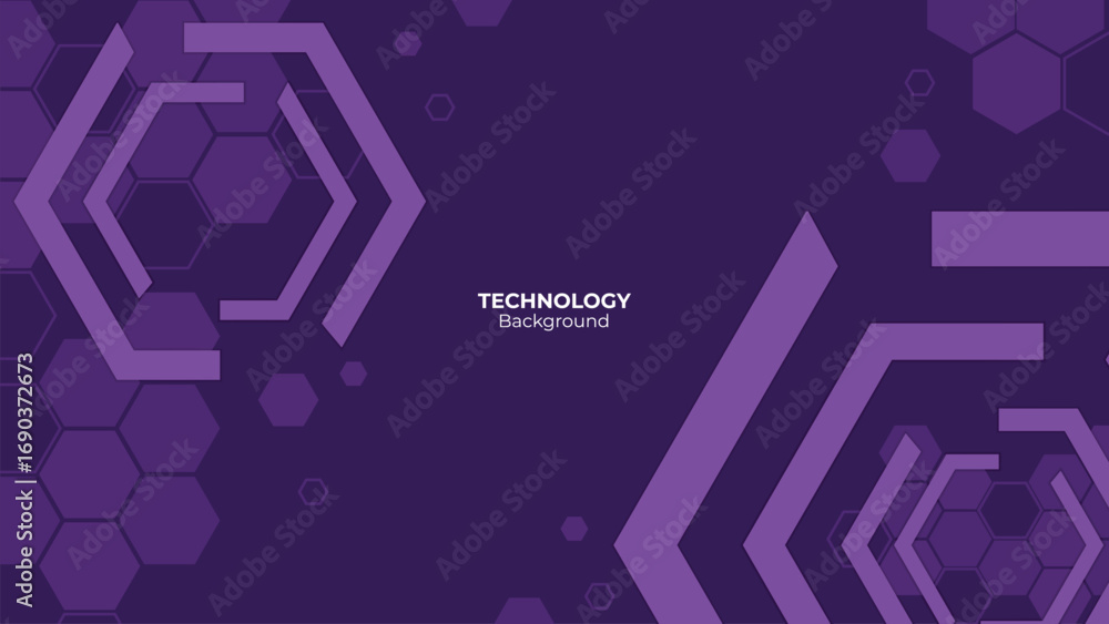 Poster medical, technology or science design background with hexagons pattern
