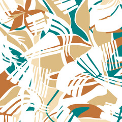 Abstract hand drawn decorative pattern. Vector Illustration.