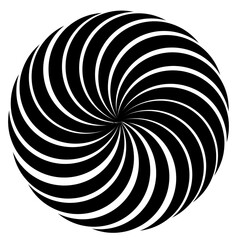 black and white spiral