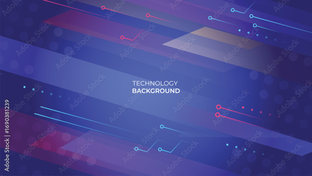 Poster abstract circuit board futuristic technology processing background