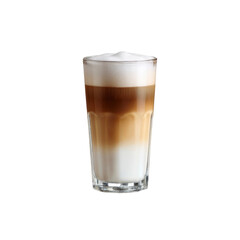 Layered Latte Macchiato in a Glass