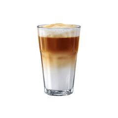 Iced Latte in Glass - Refreshing Coffee Drink