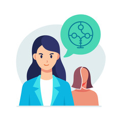 mentalhealth psychologist woman vector