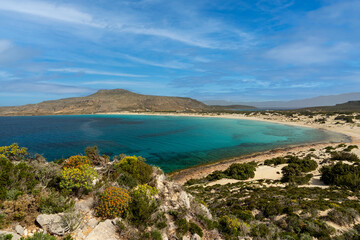 Greece, Elafonisos, Simos beach - 2 April 2024 - The landscape of Elafonisos island is a pleasure to behold
