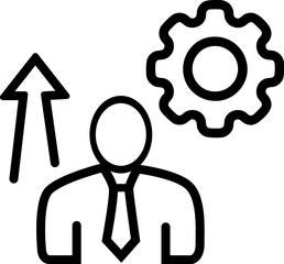 Corporate goals icon design