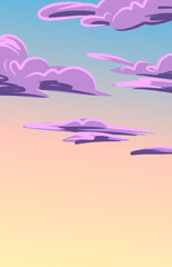 sunset and cloud in the sky background