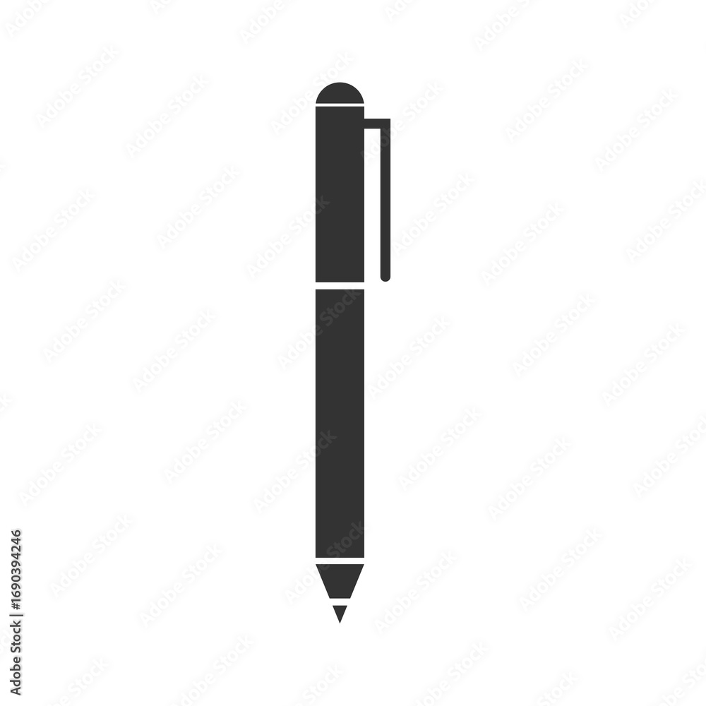 Poster simple pen icon isolated on transparent background