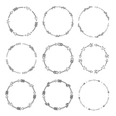 Set of Arrow Outline Wreath Frame