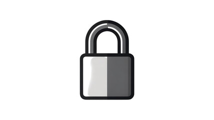 Naklejka premium padlock with key
