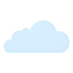 Fototapeta premium blue cloud icon
